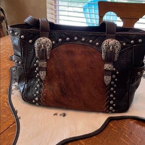 American West Cowhide/leather Purse